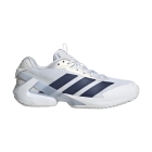 adidas ADIZERO Ubersonic 5 Clay - FTWR White/Dark Blue/Crystal Sky
