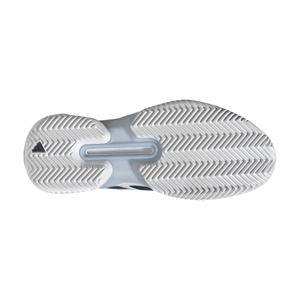 adidas ADIZERO Ubersonic 5 Clay - FTWR White/Dark Blue/Crystal Sky