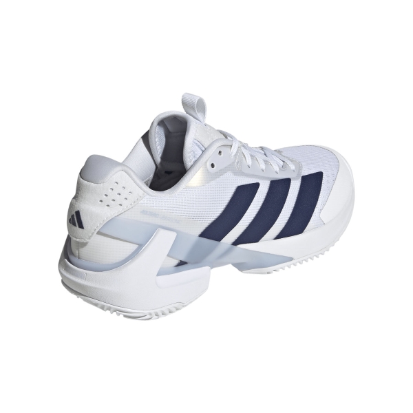 adidas ADIZERO Ubersonic 5 Clay - FTWR White/Dark Blue/Crystal Sky