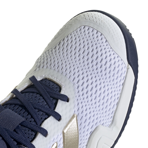 adidas Barricade Junior - FTWR White/Cyber Metallic/Dark Blue