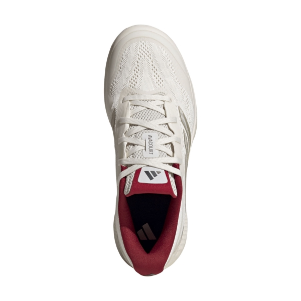adidas Avacourt 3 - Chalk White/Ice Gold Metallic/Team Victory Red