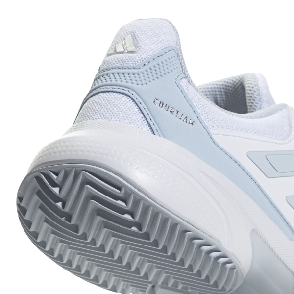 adidas Courtjam Control 3 Clay - FTWR White/Crystal Sky/Silver Metallic
