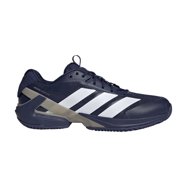 Men`s Tennis Shoes adidas ADIZERO Ubersonic 5 Clay  Dark Blue/FTWR White/Cyber Metallic KJ4364