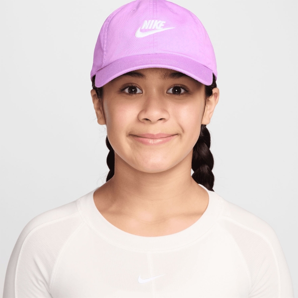 Nike Club Logo Cappello Bambini - Light Magenta/White