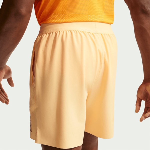 Nike Court Advantage 6in Shorts - Tangerine Tint/Black