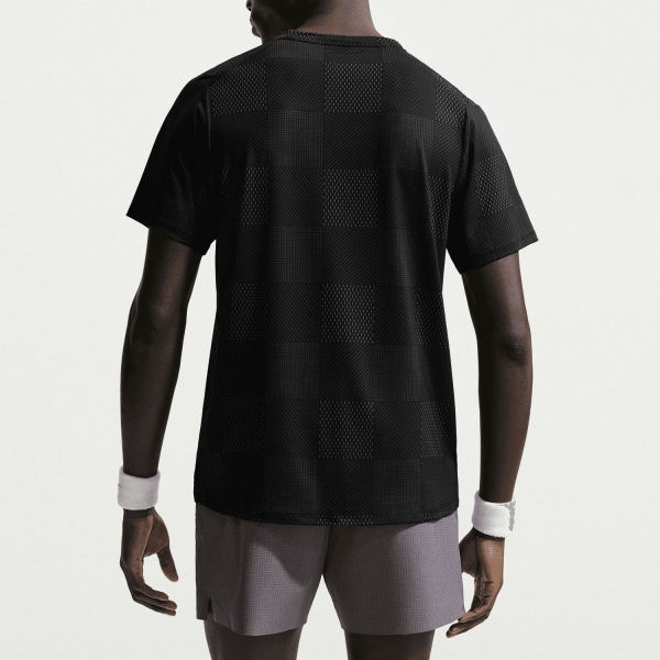 Nike Court Advantage Printed T-Shirt - Black/White