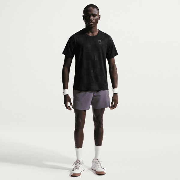 Nike Court Advantage Printed T-Shirt - Black/White