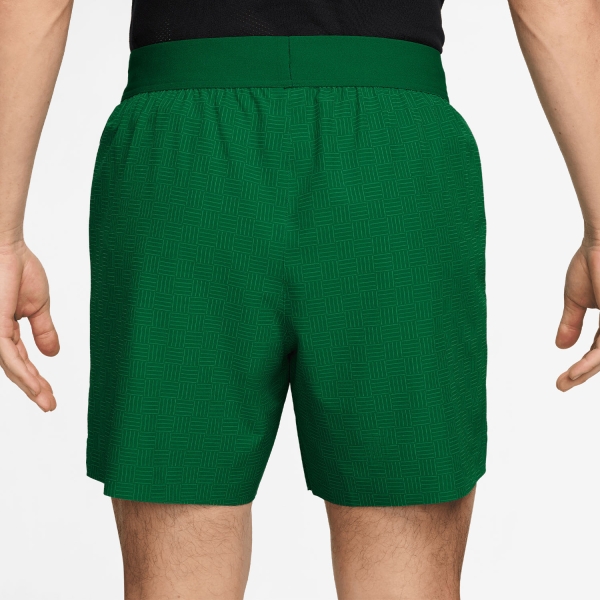 Nike Court Advantage Printed 6in Shorts - Malachite/White