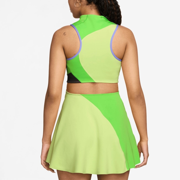 Nike Court Slam Vestito - Light Lemon Twist/Mean Green/Black
