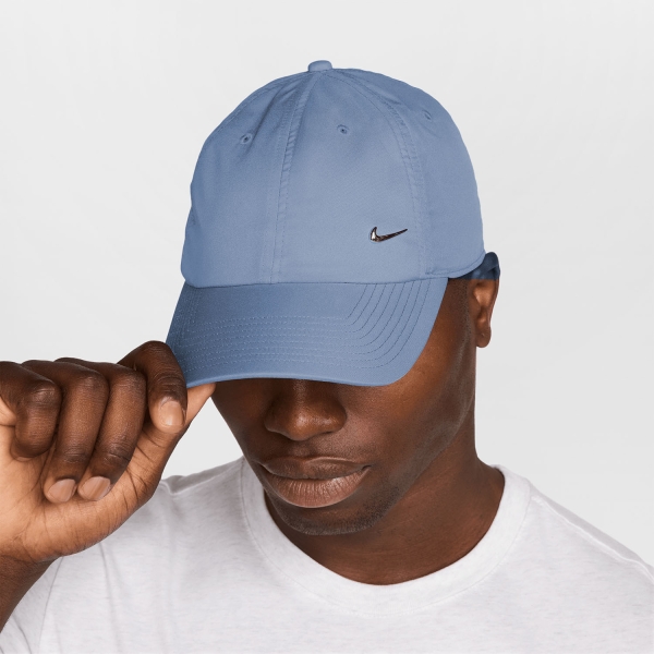 Cappelli e Visiere Tennis Nike DriFIT Club Cappello  Work Blue/Metallic Silver FB5372486