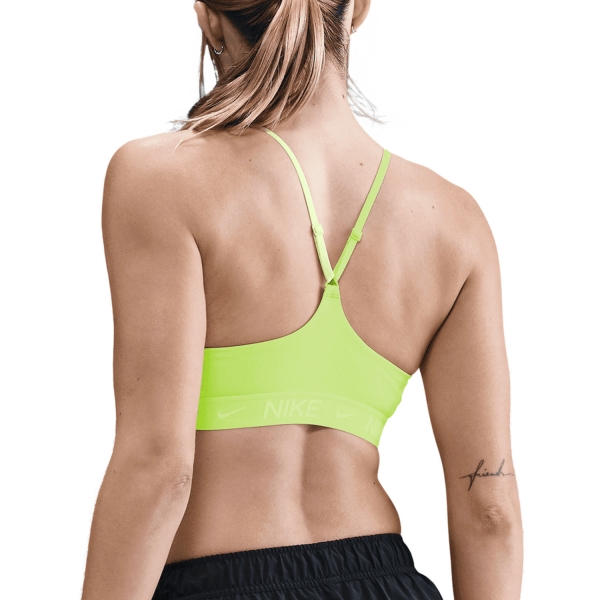 Nike Indy Swoosh Sujetador Deportivo - Light Lemon Twist/White Pearl