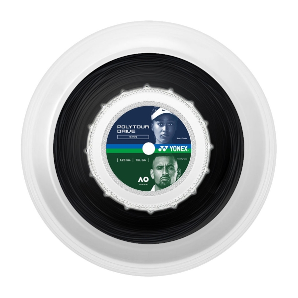 Cordaje Monofilamento Yonex Polytour Drive 1.25 Bobina 200 m  Black PTD1252N