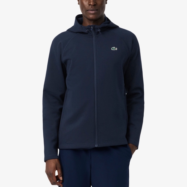 Men's Tennis Shirts and Hoodies Lacoste Stretch Hoodie  Bleu Marine SH0152166