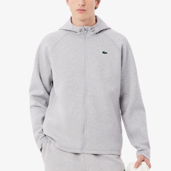 Men's Tennis Shirts and Hoodies Lacoste Stretch Hoodie  Gris Chine SH0152CCA