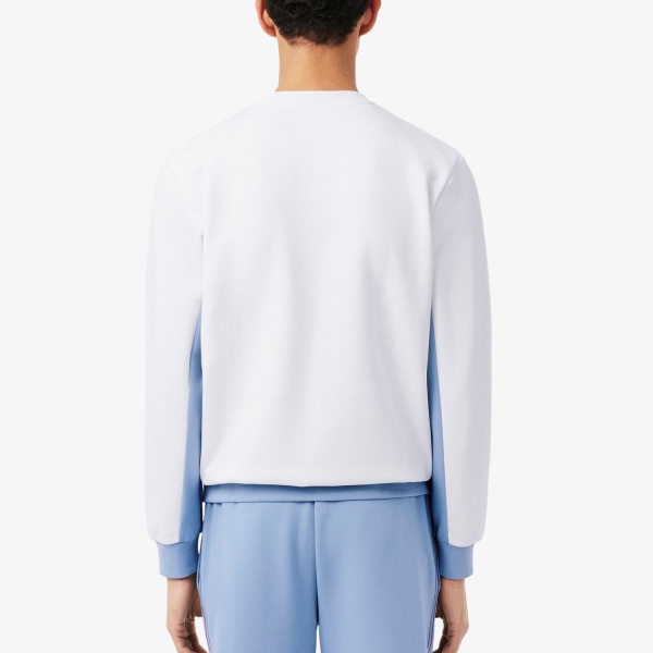 Lacoste Colorblock Sweatshirt - Blanc/Bleu Clair