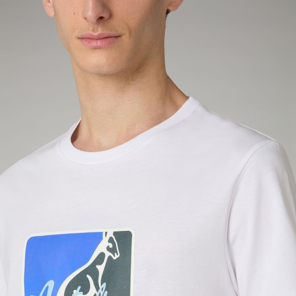 Australian League T-Shirt - Bianco/Azzurro Pastello