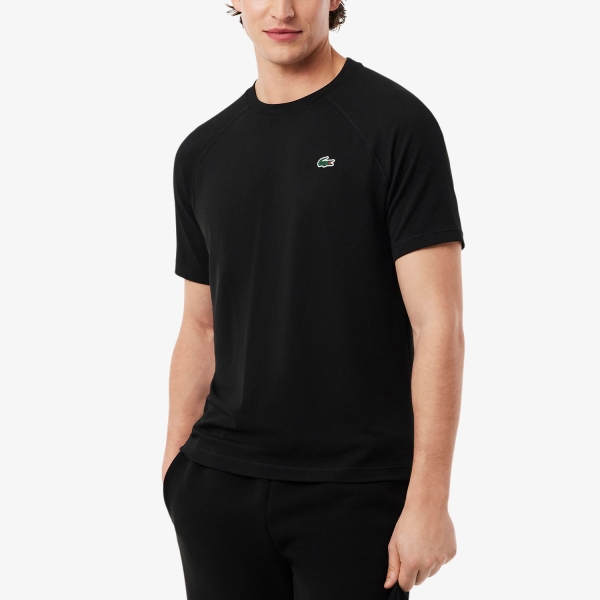 Maglietta Tennis Uomo Lacoste Ultra Dry Stretch Maglietta  Noir TH0174031