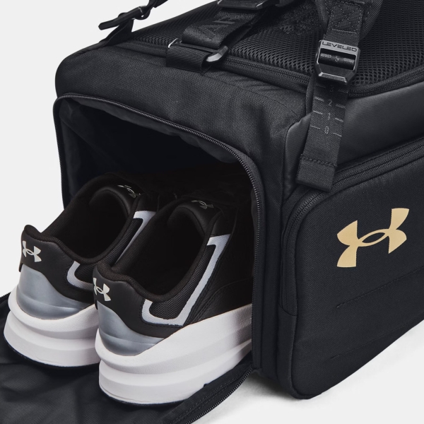 Under Armour Contain Duo Bolso Pequeño - Black/Metallic Gold