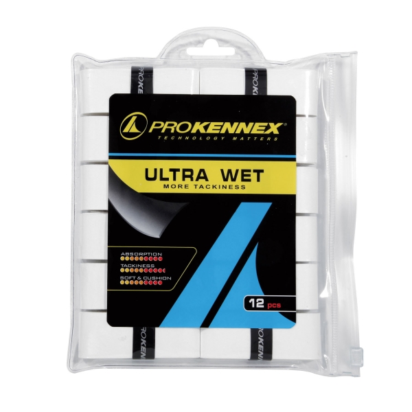 Sobregrip ProKennex Ultra Wet x 12 Sobregrips  White 100029