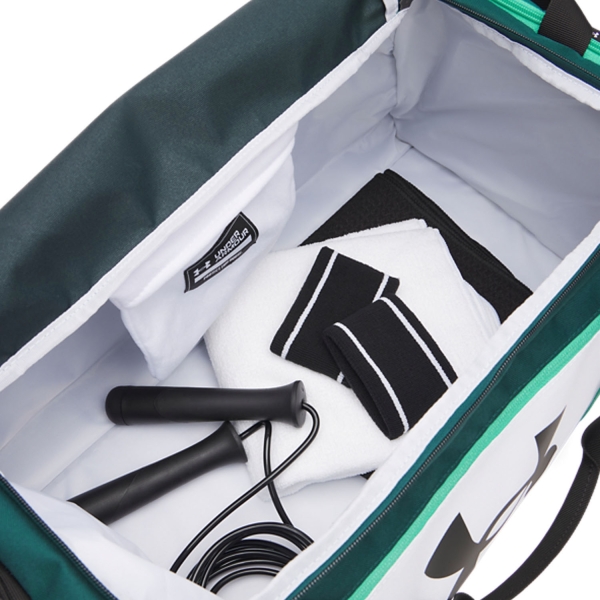 Under Armour Undeniable 5.0 Small Duffle - White/Arden Green/Black
