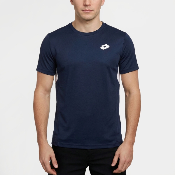 Men's Tennis Shirts Lotto Squadra IV TShirt  Navy Blue 2233251CI