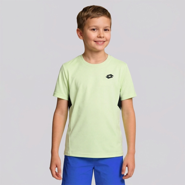 Tennis Polo and Shirts Boy Lotto Squadra IV TShirt Boy  Butterfly Green 22335690V