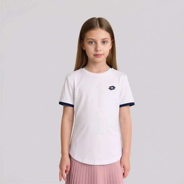 Top and Shirts Girl Lotto Squadra IV TShirt Girls  Bright White 2233590F1