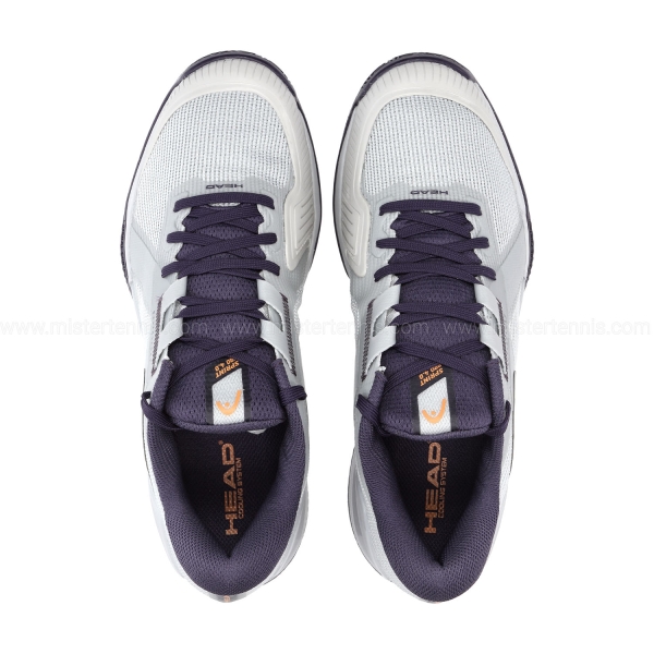 HEAD Sprint Pro 4.0 Clay - Light Grey/Purple Night