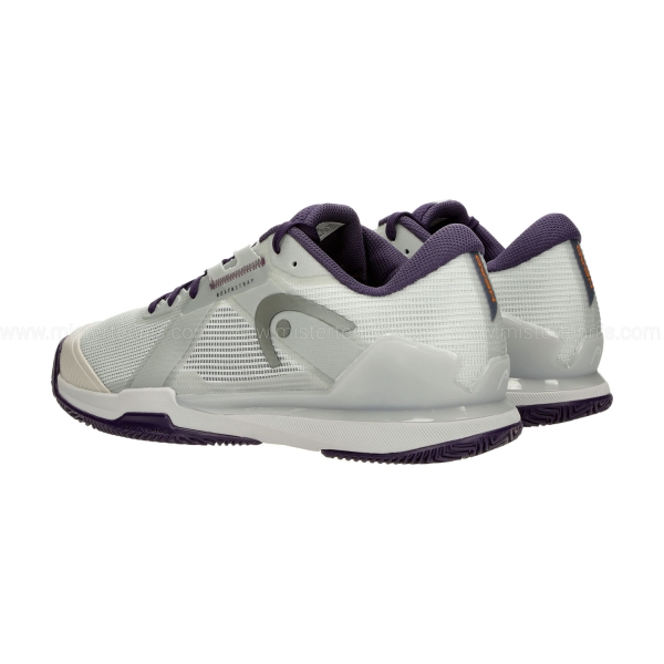 HEAD Sprint Pro 4.0 Clay - Light Grey/Purple Night