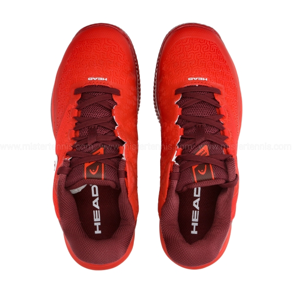 HEAD Revolt Pro 5.0 Clay Kids - Red/Dark Red