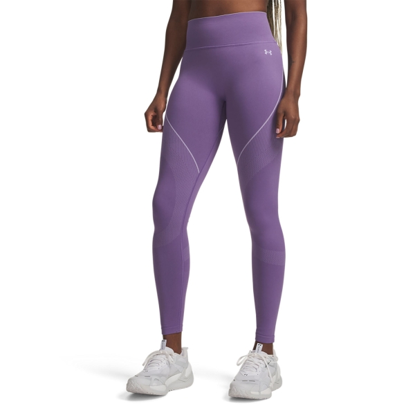 Women's Tennis Pants and Tights Under Armour Vanish Tights  Purple Luxe/Purple Crest 60006460520