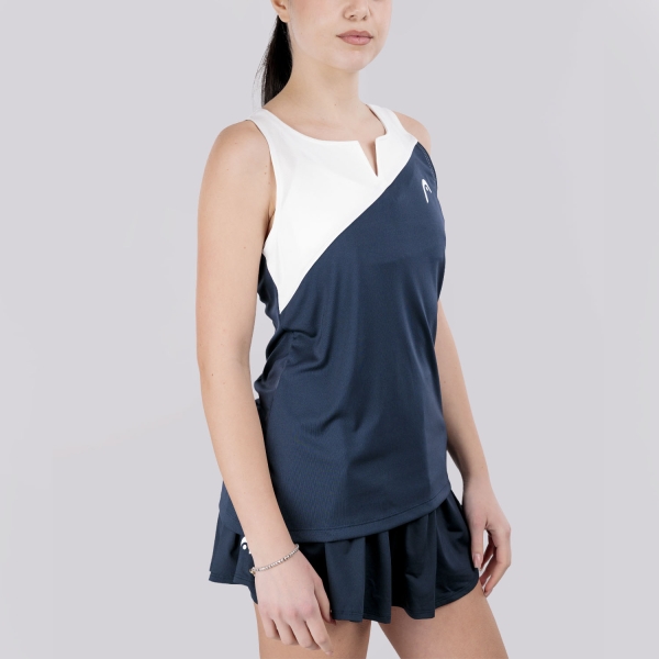 Women`s Tennis Tanks HEAD Spirit Performance Tank  Navy/White 814226NVWH