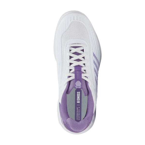K-Swiss Hypercourt Express 3 - White/Purple Haze/Lunar Rock