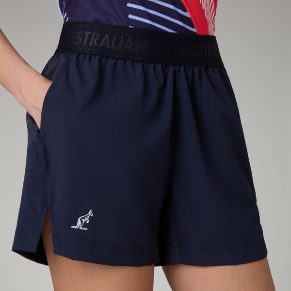 Australian Court Slam 4in Shorts - Eclipse Blue