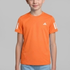 adidas Club 3 Stripes Logo T-Shirt Boy - Pure Orange