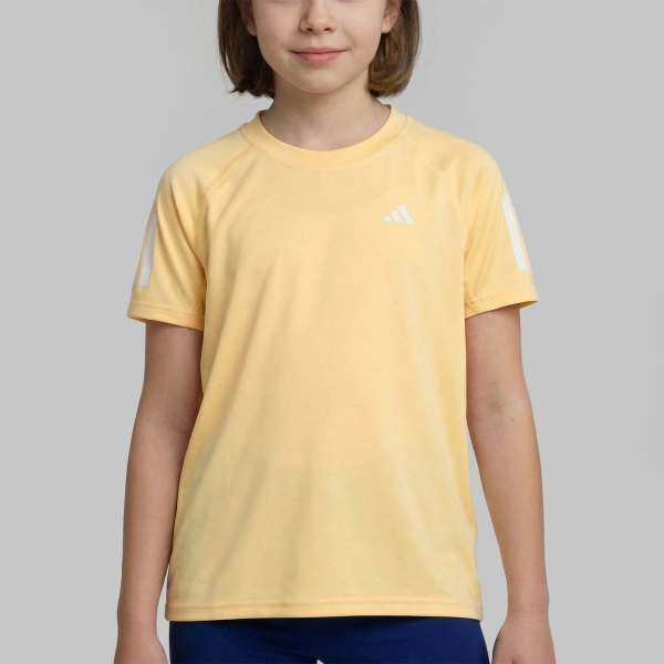 Top e Maglie Girl adidas Club Logo Maglietta Bambina  Ice Tangerine KC5523