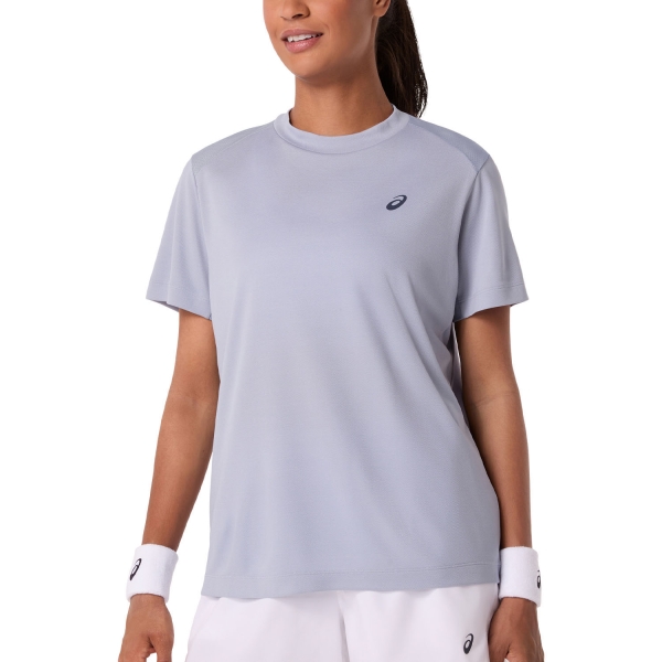 Magliette e Polo Tennis Donna ASICS Court Pro Maglietta  Grey Blue 2042A371404