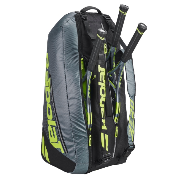 Babolat Pure Aero x 6 Bolsas - Metallic Grey/Black/Fluo Yellow