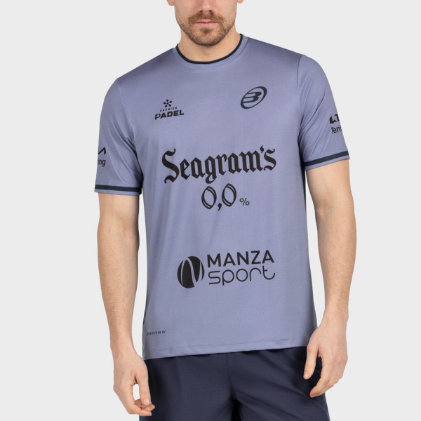 Camisetas de Tenis Hombre Bullpadel Prior PN Camiseta  Azul Atomico Vigore/Negro 448806996