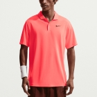 Nike Dri-FIT Solid Logo Polo - Hot Lava/Black