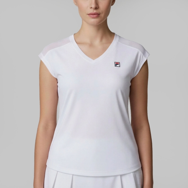 Women`s Tennis T-Shirts and Polos Fila Maria TShirt  White FBL261363001