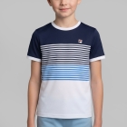 Fila BB 1983 Maglietta Bambino - White/Navy/Simply Blue Comb