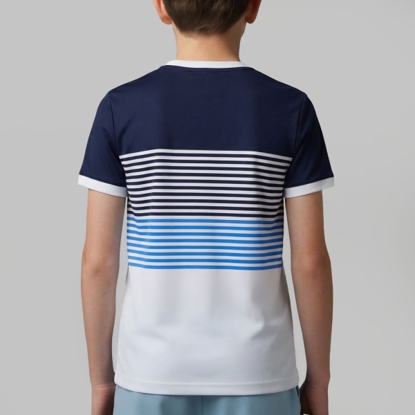 Fila BB 1983 Maglietta Bambino - White/Navy/Simply Blue Comb