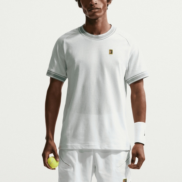 Men's Tennis Shirts Nike Court Heritage Logo TShirt  Barely Green FN0318394