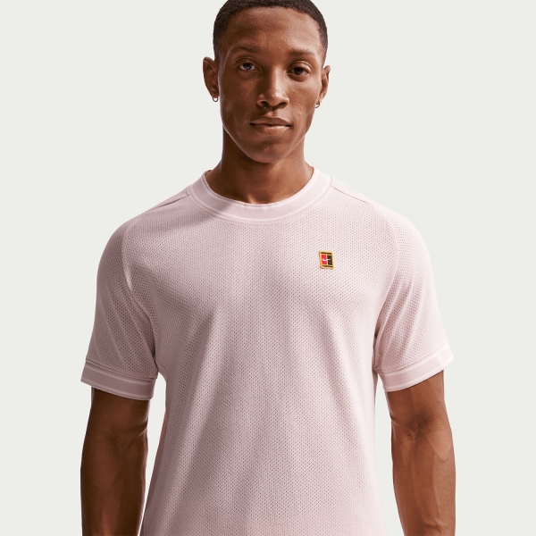 Nike Court Heritage Logo T-Shirt - Silt Red