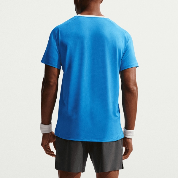 Nike Court Advantage Dri-FIT T-Shirt - Light Photo Blue/Hydrogen Blue/White