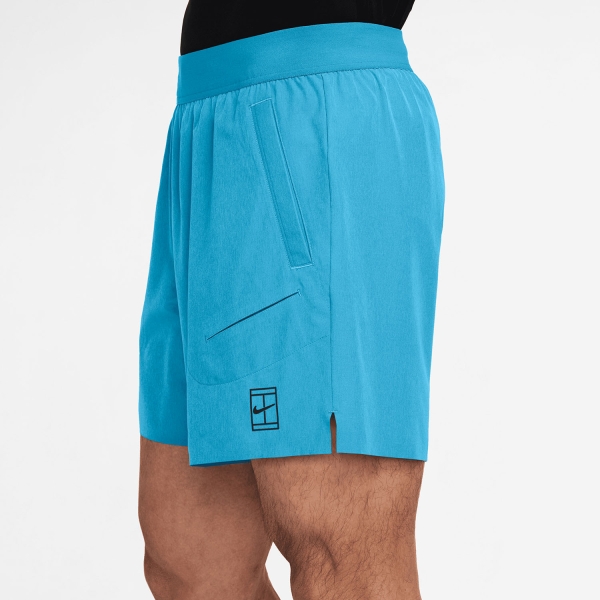 Nike Court Advantage 6in Pantaloncini - Baltic Blue/Black