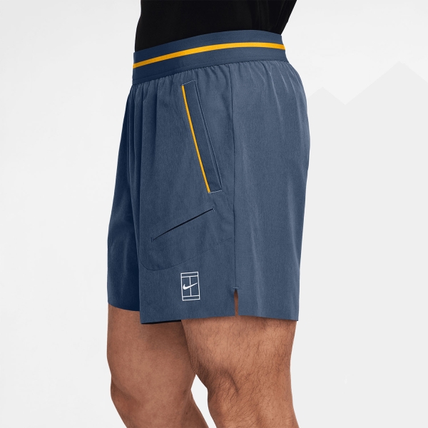 Nike Court Advantage 6in Shorts - New Slate/Laser Orange/White