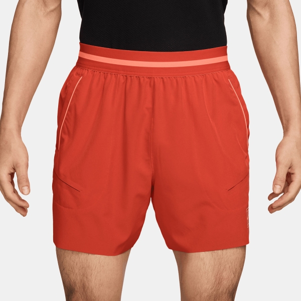 Pantalones Cortos Tenis Hombre Nike Court Advantage 6in Shorts  Picante Red/Atomic Pink FZ6913633