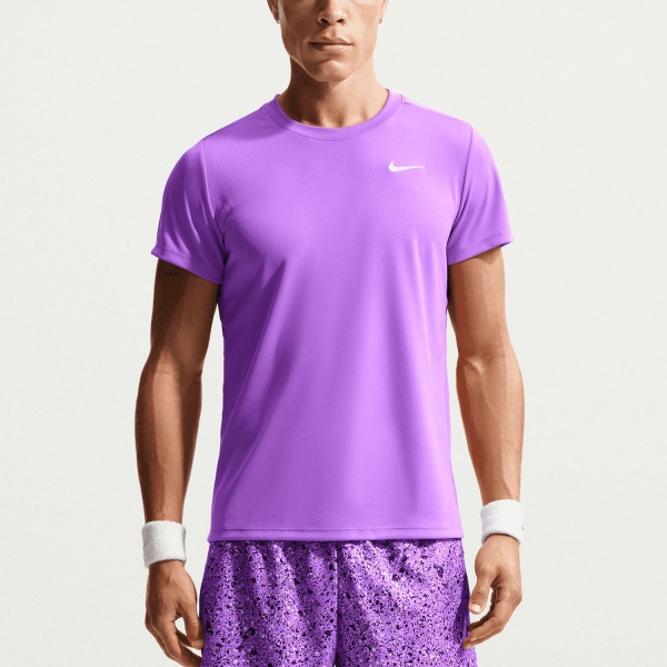 Men's Tennis Shirts Nike Court Victory TShirt  Bright Violet/White FZ6921522